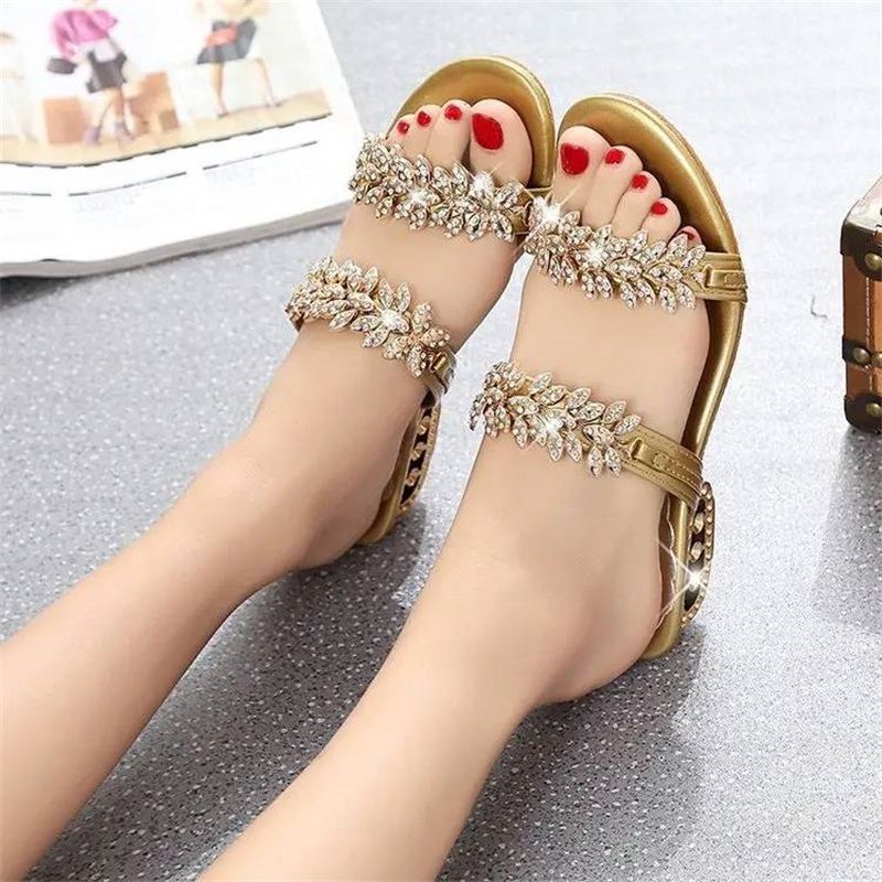 Hochwertige, modische Strass-Sandalen für Damen