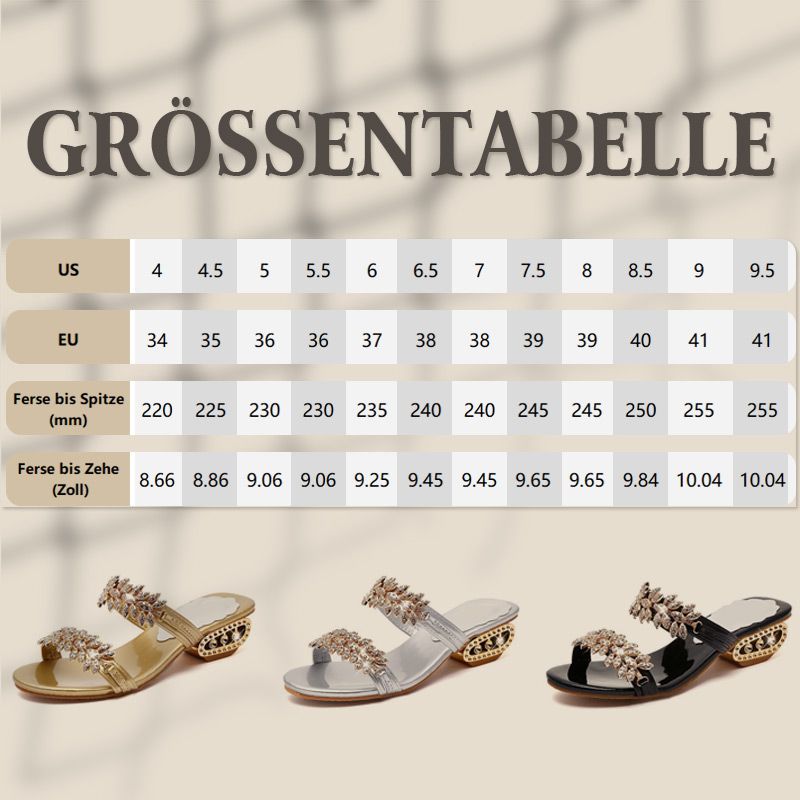 Hochwertige, modische Strass-Sandalen für Damen