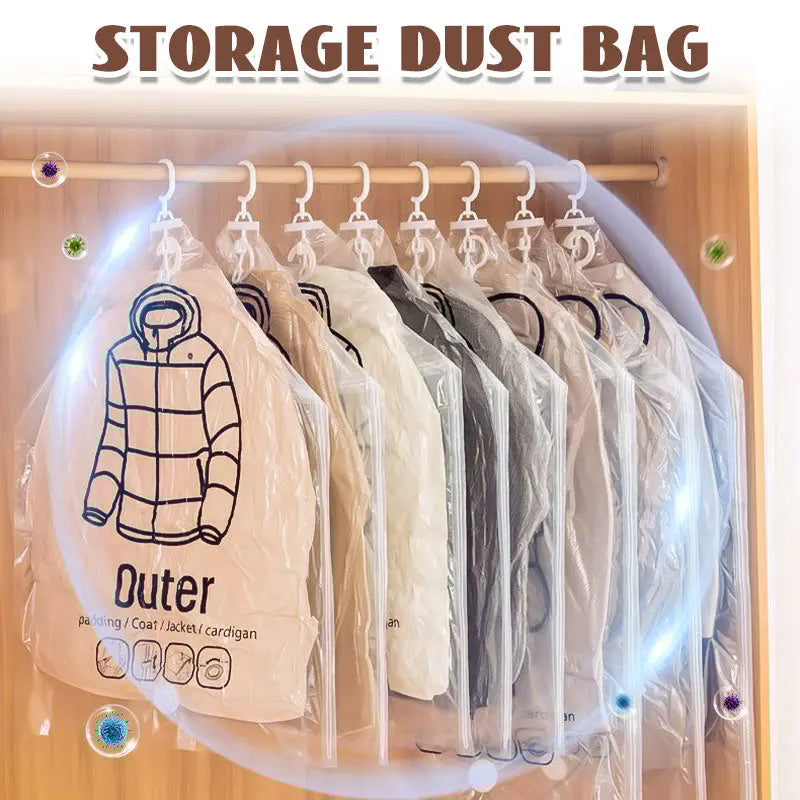 Hängender Vakuum-Kompressionsbeutel – platzsparend & staubdicht für Kleidung 👕🧥✨