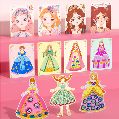 👑 50% RABATT SONDERANGEBOT! ✨ 3-in-1 Prinzessin Ankleid- & Schminkset - Enthält Kronen, Zauberstäbe & Schminke für Kreative Rollenspiele 🧚‍♀️✨