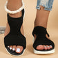 🎉 Halbpreis-Party! 🌺Bequeme atmungsaktive flache Sandalen mit offener Zehe für Damen im Sommer