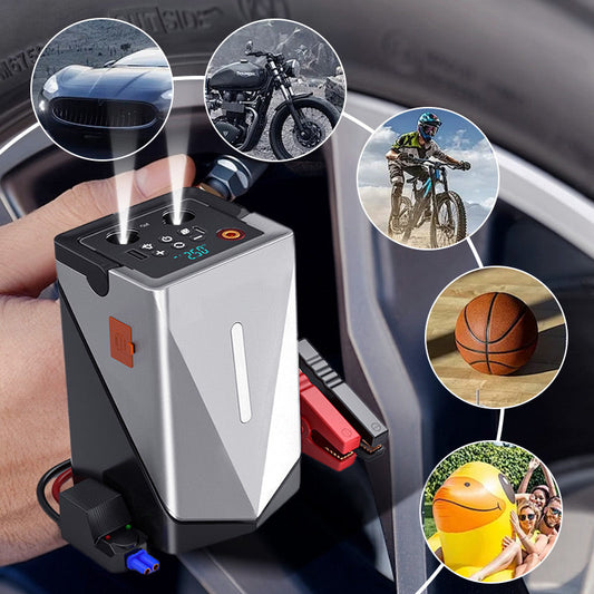🚗Multifunktionaler Jump Starter mit Luftpumpe und Gebläse💯