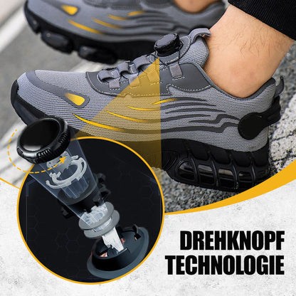 ⚡ SCHLAG- UND STICHFESTE Sicherheitsschuhe mit Drehknopf 🔥⚙️Ideal für Bau, Handwerk & Industrie. Schneller Verschluss, maximaler Schutz. Jetzt sichern!