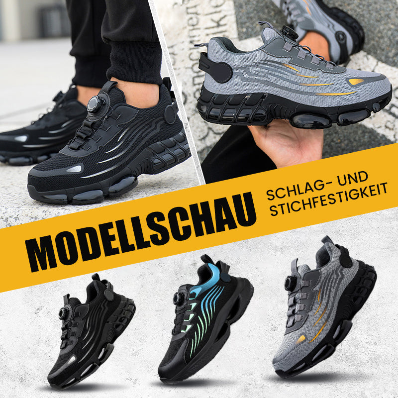 ⚡ SCHLAG- UND STICHFESTE Sicherheitsschuhe mit Drehknopf 🔥⚙️Ideal für Bau, Handwerk & Industrie. Schneller Verschluss, maximaler Schutz. Jetzt sichern!