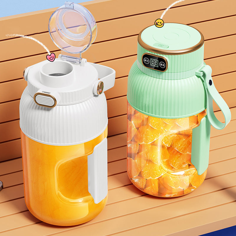 💥Sommer Heißer Verkauf ❄️Multifunctional Tragbare Saftpresse Tasse mit Digitalanzeige