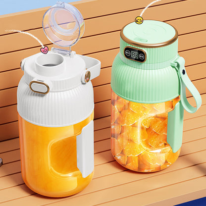 💥Sommer Heißer Verkauf ❄️Multifunctional Tragbare Saftpresse Tasse mit Digitalanzeige