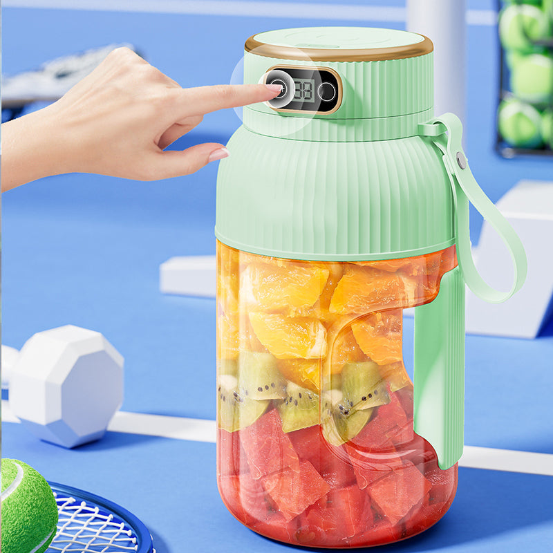💥Sommer Heißer Verkauf ❄️Multifunctional Tragbare Saftpresse Tasse mit Digitalanzeige