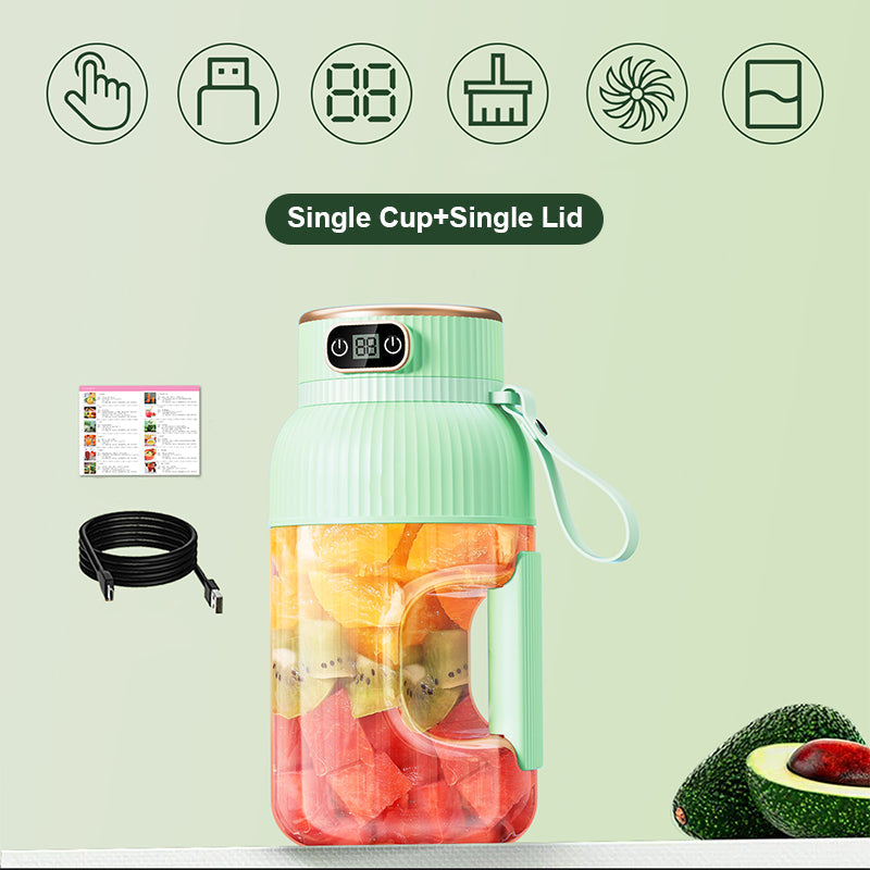 💥Sommer Heißer Verkauf ❄️Multifunctional Tragbare Saftpresse Tasse mit Digitalanzeige