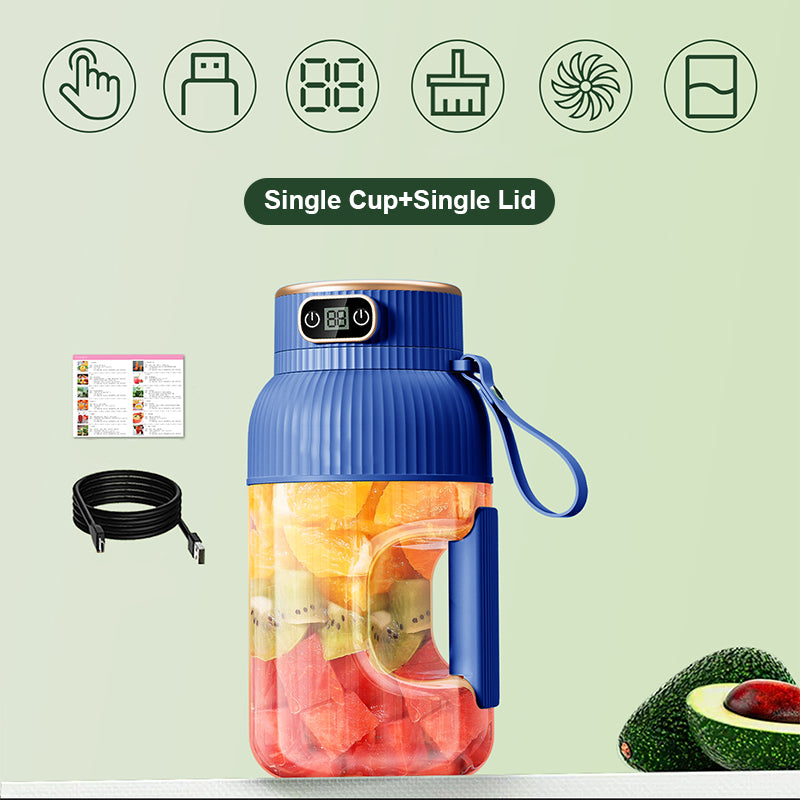 💥Sommer Heißer Verkauf ❄️Multifunctional Tragbare Saftpresse Tasse mit Digitalanzeige