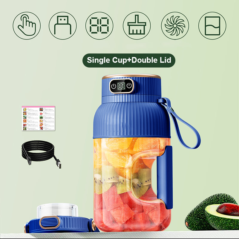 💥Sommer Heißer Verkauf ❄️Multifunctional Tragbare Saftpresse Tasse mit Digitalanzeige