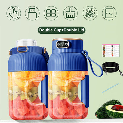 💥Sommer Heißer Verkauf ❄️Multifunctional Tragbare Saftpresse Tasse mit Digitalanzeige