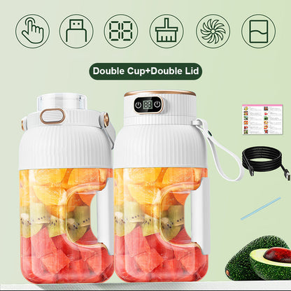 💥Sommer Heißer Verkauf ❄️Multifunctional Tragbare Saftpresse Tasse mit Digitalanzeige