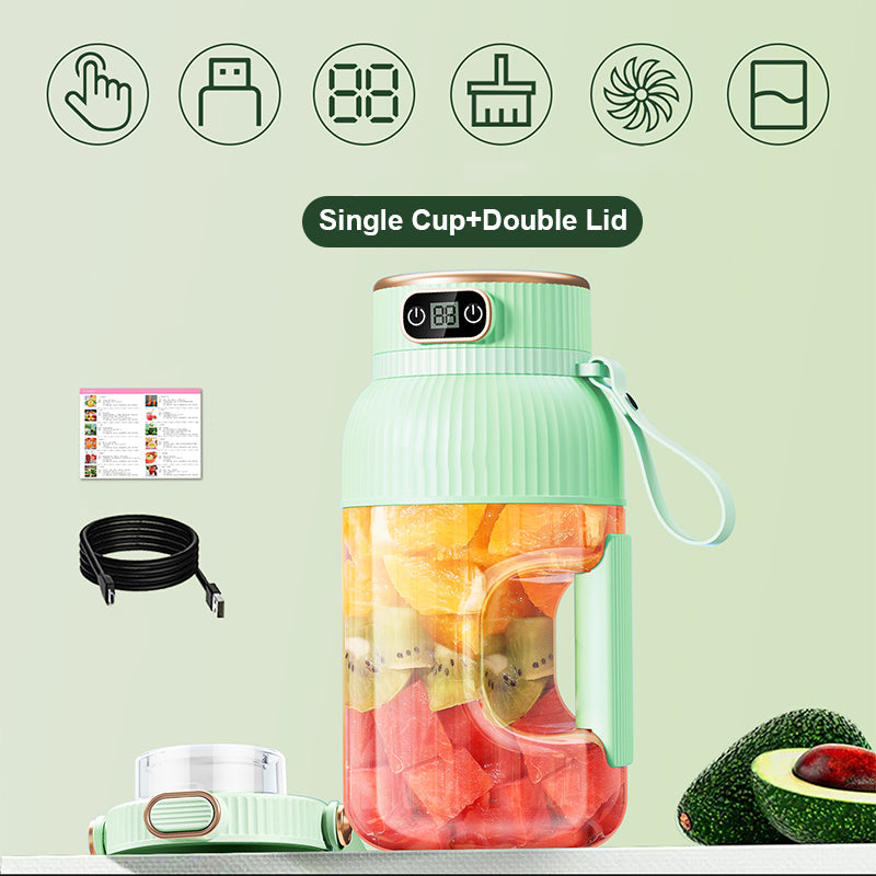 💥Sommer Heißer Verkauf ❄️Multifunctional Tragbare Saftpresse Tasse mit Digitalanzeige