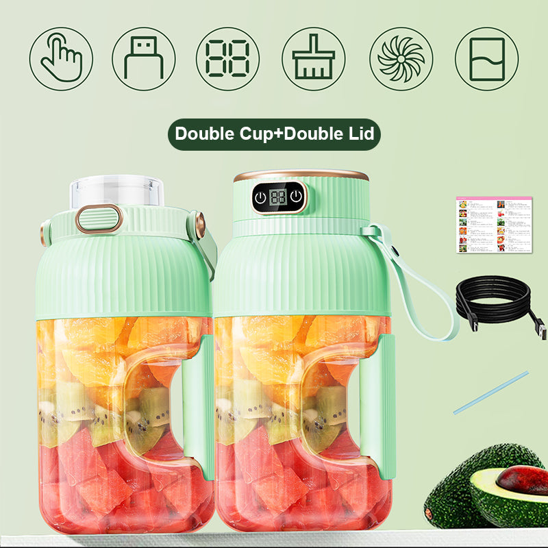 💥Sommer Heißer Verkauf ❄️Multifunctional Tragbare Saftpresse Tasse mit Digitalanzeige