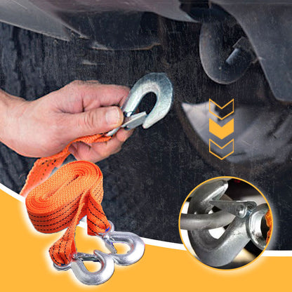 🔗 KAUFE 2, ERHALTE 1 GRATIS! 🚗 4m Abschleppseil mit Haken – 3t Tragkraft – Stabile Ösen, Für Pkw & Geländewagen ⚡