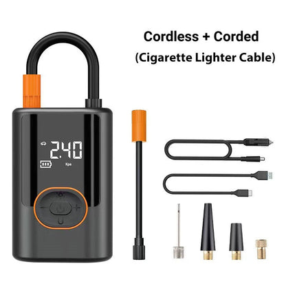 🚗🔥Multifunktionaler tragbarer Autoreifenfüller mit Licht