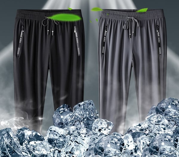 👖55% RABATT! 🏃 Leichte Eis-Seide Sporthose für Herren – Atmungsaktiv, Kühlend & Perfekt für den Alltag ☀️