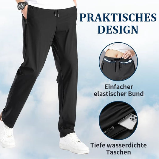 👖55% RABATT! 🏃 Leichte Eis-Seide Sporthose für Herren – Atmungsaktiv, Kühlend & Perfekt für den Alltag ☀️