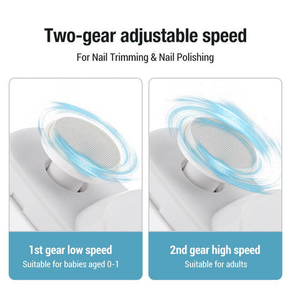 🎁 Perfekt für alle Altersgruppen👵👶3 in 1 Automatischer Elektrischer Nagelknipser mit Polieren【Sicher und bequem】