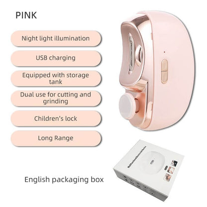 🎁 Perfekt für alle Altersgruppen👵👶3 in 1 Automatischer Elektrischer Nagelknipser mit Polieren【Sicher und bequem】