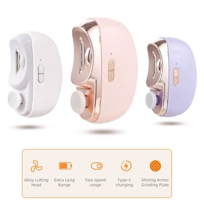 🎁 Perfekt für alle Altersgruppen👵👶3 in 1 Automatischer Elektrischer Nagelknipser mit Polieren【Sicher und bequem】