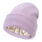 🌸💕[Bestes Geschenk]Schutz für die Frisur - Satinierte, weiche, doppelseitige, gestrickte Mützen