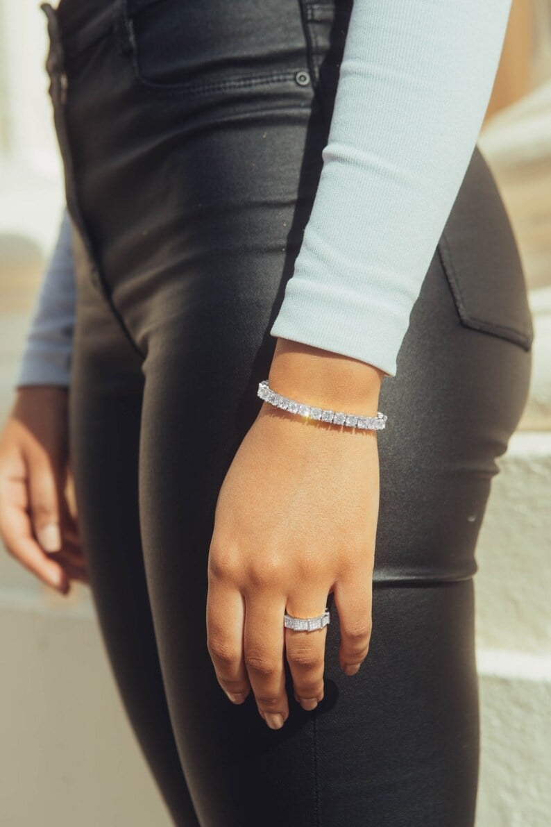 🔥 Funkelndes Moissanit-Armband