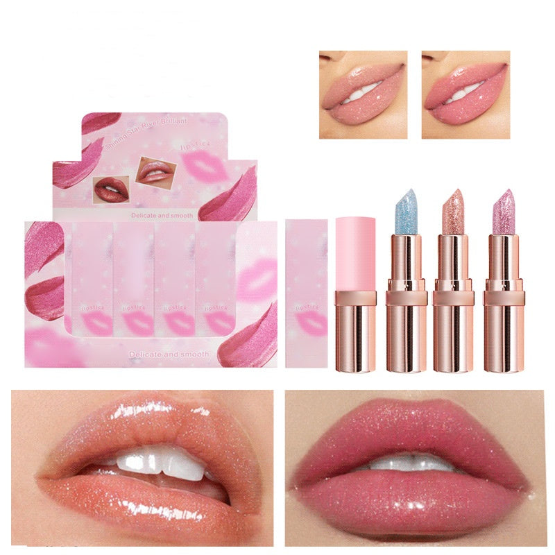 💖50 % RABATT !! 💖Moisturizing Color-Changing Sequins Lipstick