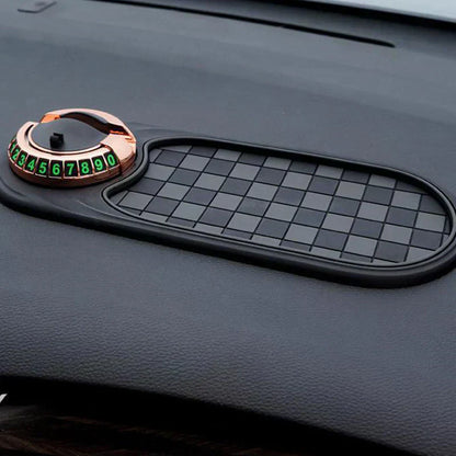 🚗📱 Vielseitiger Auto-Handyhalter mit Anti-Rutsch-Matte – Sichere Navigation & optimale Griffigkeit für jede Fahrt! 🔥✨