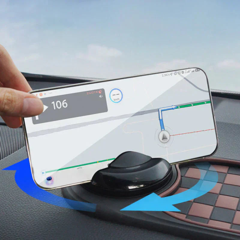 🚗📱 Vielseitiger Auto-Handyhalter mit Anti-Rutsch-Matte – Sichere Navigation & optimale Griffigkeit für jede Fahrt! 🔥✨