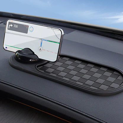 🚗📱 Vielseitiger Auto-Handyhalter mit Anti-Rutsch-Matte – Sichere Navigation & optimale Griffigkeit für jede Fahrt! 🔥✨