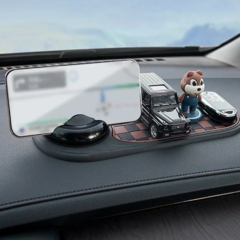 🚗📱 Vielseitiger Auto-Handyhalter mit Anti-Rutsch-Matte – Sichere Navigation & optimale Griffigkeit für jede Fahrt! 🔥✨
