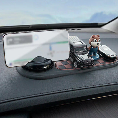 🚗📱 Vielseitiger Auto-Handyhalter mit Anti-Rutsch-Matte – Sichere Navigation & optimale Griffigkeit für jede Fahrt! 🔥✨