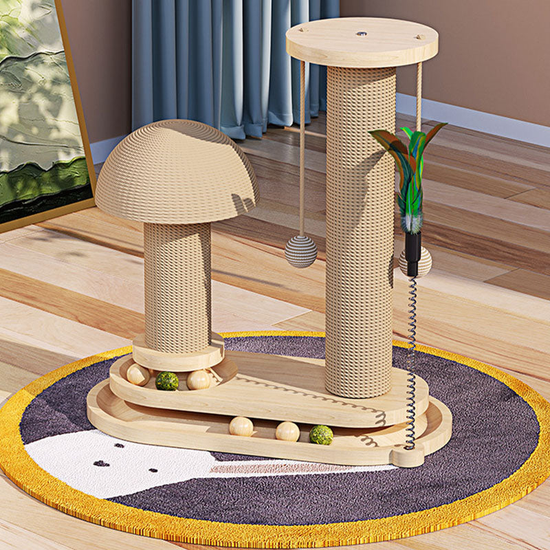 🐱 NEU! 🧶 Interaktiver Kratzbaum für Katzen mit Federangel und Kugeln – Kratzspaß & Selbstbeschäftigung – Sisalpfosten, stabile Basis, federnde Spielmodule – Ideal für Wohnung & aktive Katzen – Klettern, Kratzen, Jagen in einem 🐾