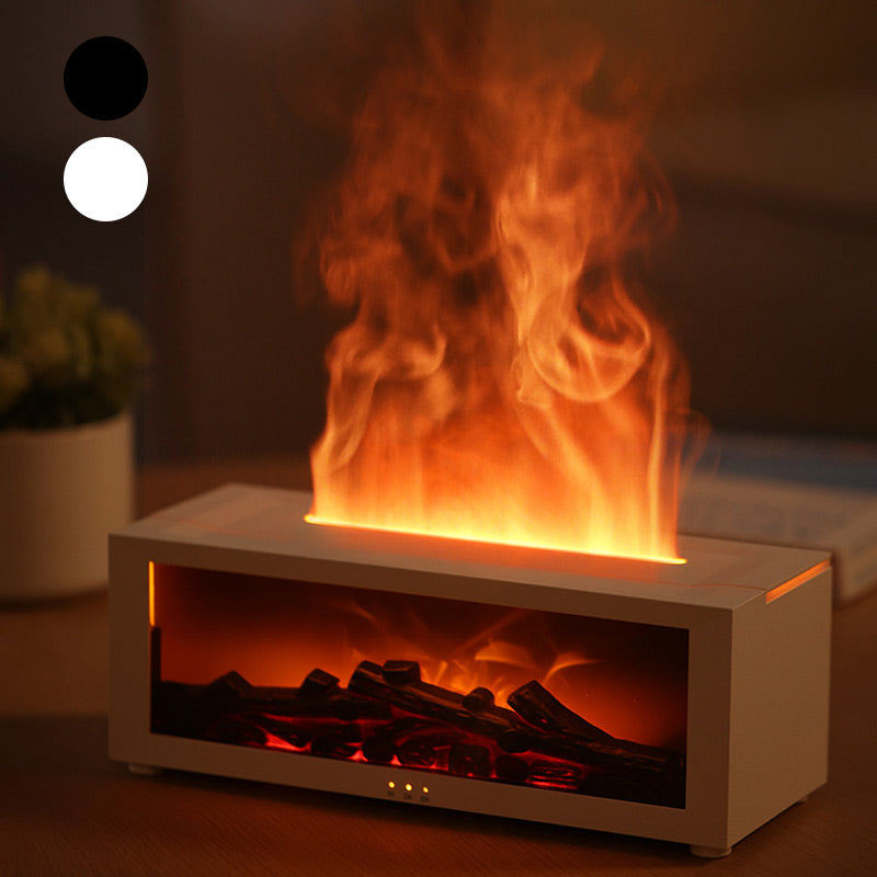 🔥 50 % RABATT 💦 Luftbefeuchter mit Kaminfeuer-Effekt – 7 LED-Farben und Fernbedienung, beruhigende Atmosphäre für Zuhause/Büro 🌙📦