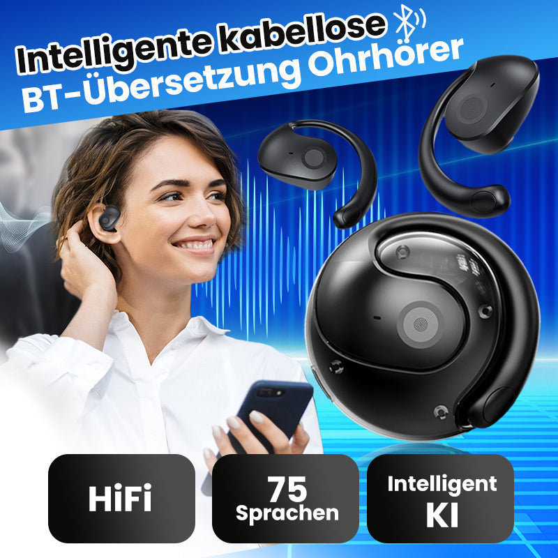 🎧 50% RABATT! ✨ Intelligente Bluetooth-Übersetzungsohrhörer – Echtzeit-Übersetzung, AI-Rauschunterdrückung & lange Akkulaufzeit – Perfekt für Reisen, Business & Meetings 🌍
