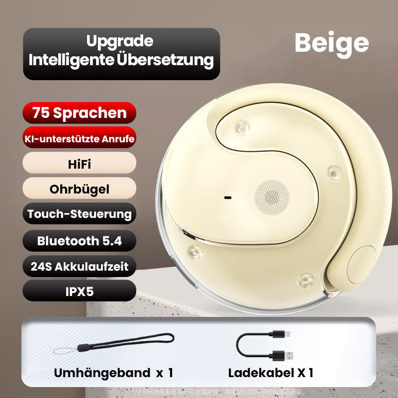 🎧 50% RABATT! ✨ Intelligente Bluetooth-Übersetzungsohrhörer – Echtzeit-Übersetzung, AI-Rauschunterdrückung & lange Akkulaufzeit – Perfekt für Reisen, Business & Meetings 🌍