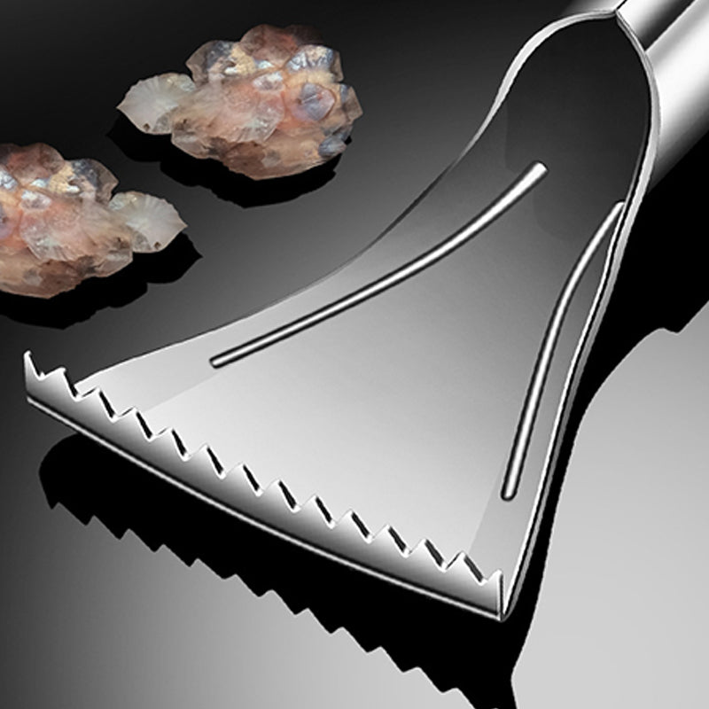 🐟✨ Scharfer Fischentschupper aus Edelstahl - Ergonomischer Anti-Rutsch-Griff für Einfache Zubereitung in der Küche 🔪🧤