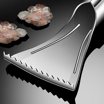 🐟✨ Scharfer Fischentschupper aus Edelstahl - Ergonomischer Anti-Rutsch-Griff für Einfache Zubereitung in der Küche 🔪🧤