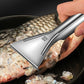🐟✨ Scharfer Fischentschupper aus Edelstahl - Ergonomischer Anti-Rutsch-Griff für Einfache Zubereitung in der Küche 🔪🧤