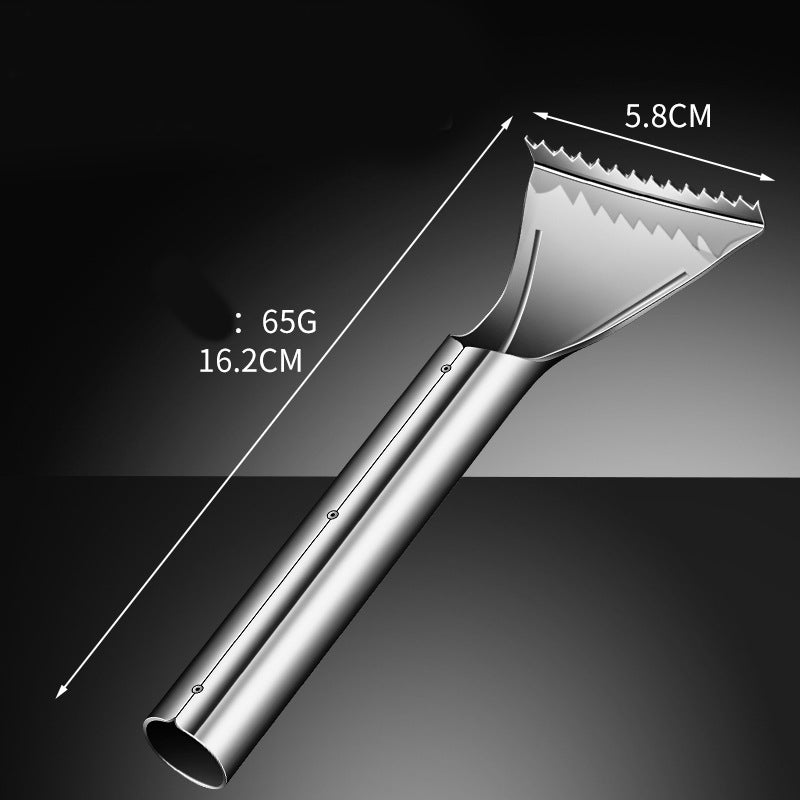 🐟✨ Scharfer Fischentschupper aus Edelstahl - Ergonomischer Anti-Rutsch-Griff für Einfache Zubereitung in der Küche 🔪🧤