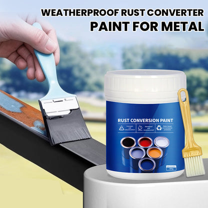 🔥Letzter Tag des Ausverkaufs 50 % Rabatt🔥Wetterfeste Rostumwandlungsfarbe für Metall🛡️