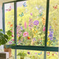 Bunter Blumenstrauß-Fensteraufkleber🖼️(frei zuschneidbar)