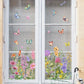 Bunter Blumenstrauß-Fensteraufkleber🖼️(frei zuschneidbar)