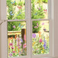 Bunter Blumenstrauß-Fensteraufkleber🖼️(frei zuschneidbar)