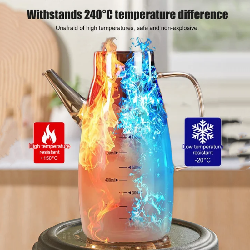 🔥Ölspenderflasche mit tropffreiem Ausguss