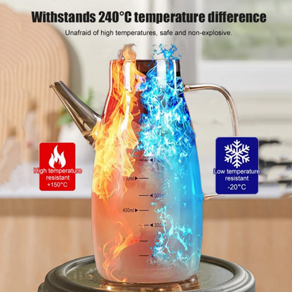 🔥Ölspenderflasche mit tropffreiem Ausguss