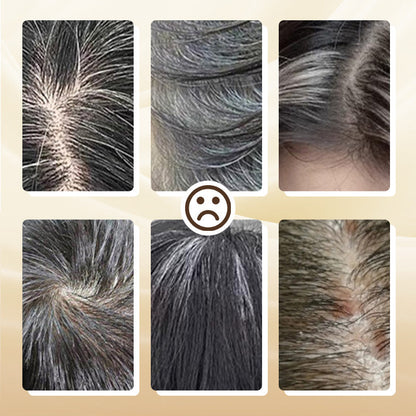 💫Kaufen Sie 1 und erhalten Sie 1 gratis🎁Tragbarer Haarfärbekamm zur Abdeckung grauer Haare ！Naturschwarz, Schwarzbraun, Kaffee
