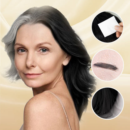 💫Kaufen Sie 1 und erhalten Sie 1 gratis🎁Tragbarer Haarfärbekamm zur Abdeckung grauer Haare ！Naturschwarz, Schwarzbraun, Kaffee