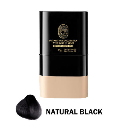 💫Kaufen Sie 1 und erhalten Sie 1 gratis🎁Tragbarer Haarfärbekamm zur Abdeckung grauer Haare ！Naturschwarz, Schwarzbraun, Kaffee